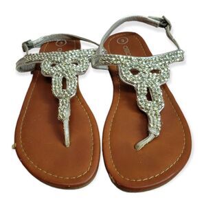 Cherokee silver sandals 3